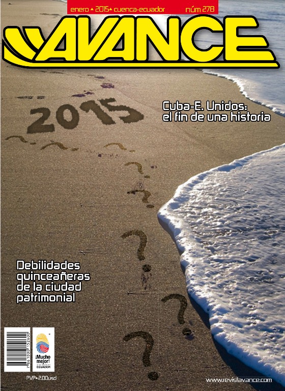Portada de la Revista Avance del mes de Enero de 2015