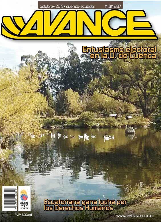 Portada de la Revista Avance del mes de Octubre de 2015